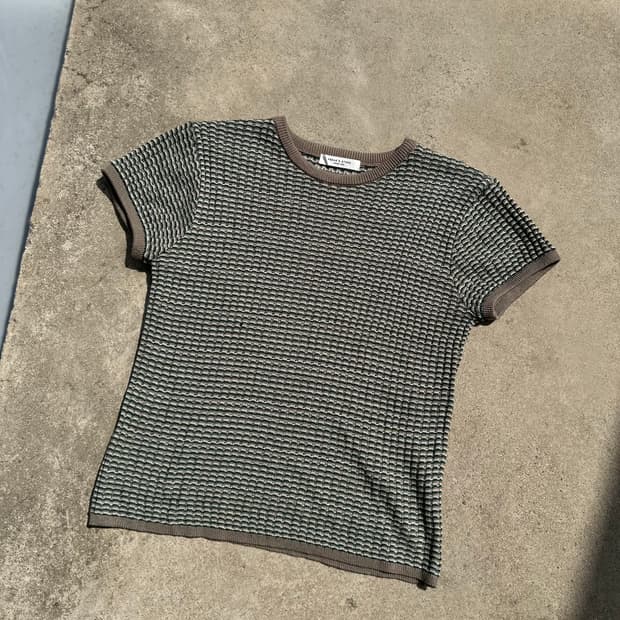 프릭스스토어 와플 니트 반팔