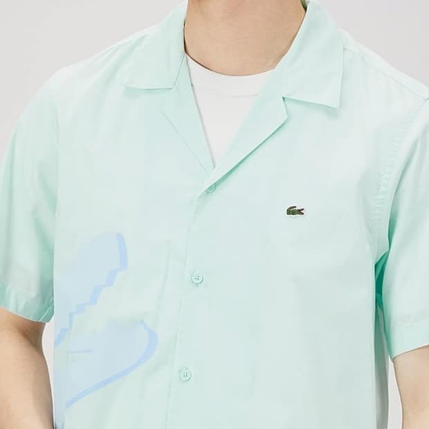 [새상품] 라코스테 오픈 카라 셔츠