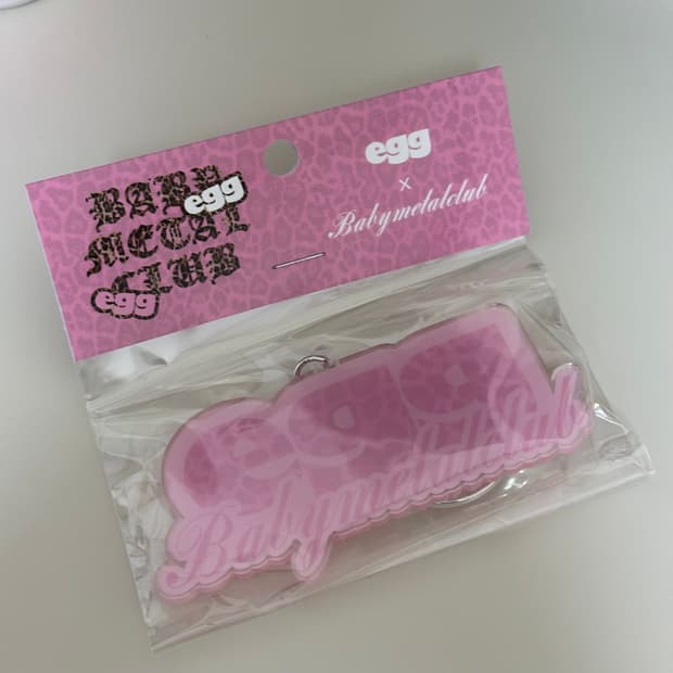베이비메탈클럽 에그 콜라보 키링 핑크 미개봉