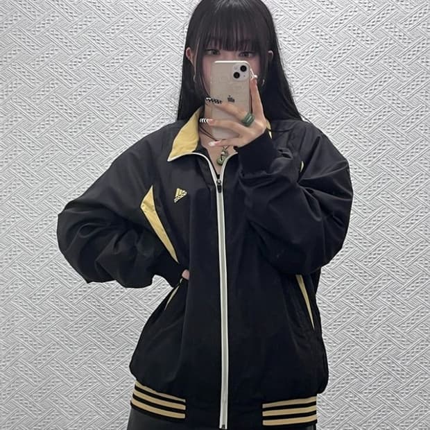 아디다스 올드스쿨 레트로 검골 바람막이 자켓 110 C10434