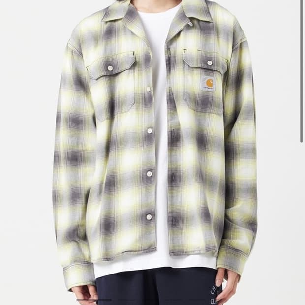 칼하트wip 블렌처드 체크 셔츠