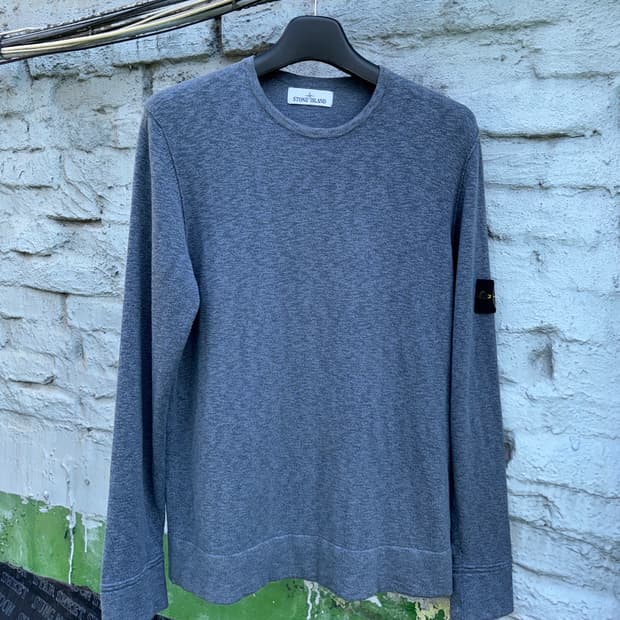Stone island 스톤아일랜드 블루 니트(XL)