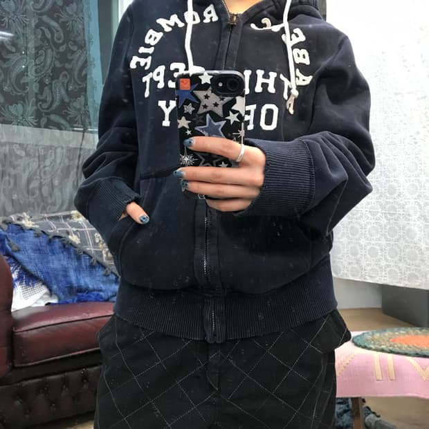 아베크롬비 머슬핏 기모 후드집업 