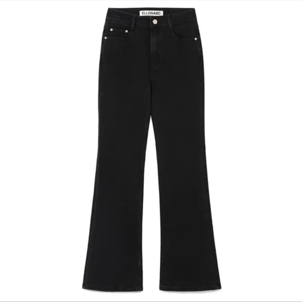 (미착용) 엘런아크 부츠컷 데님 블랙