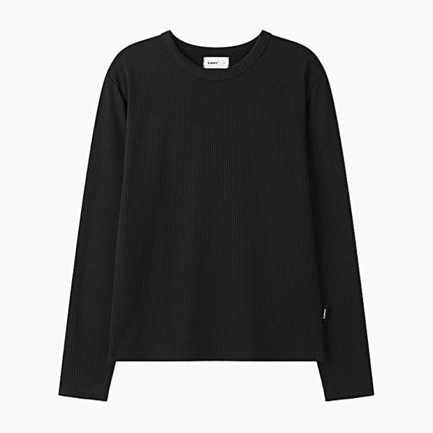 (새상품 택포가격) 런디 립 슬림 롱 슬리브 블랙 3사이즈