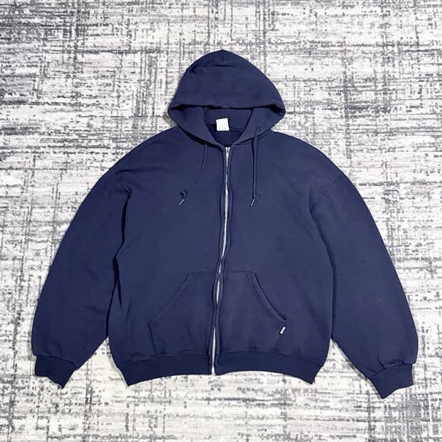 러셀 어슬레틱 빈티지 후드 집업