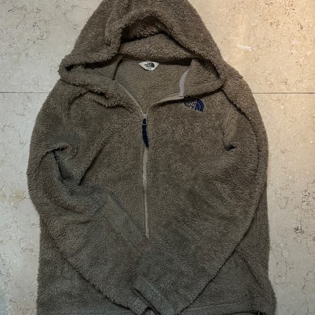 노스페이스 곰돌이 털 후드집업