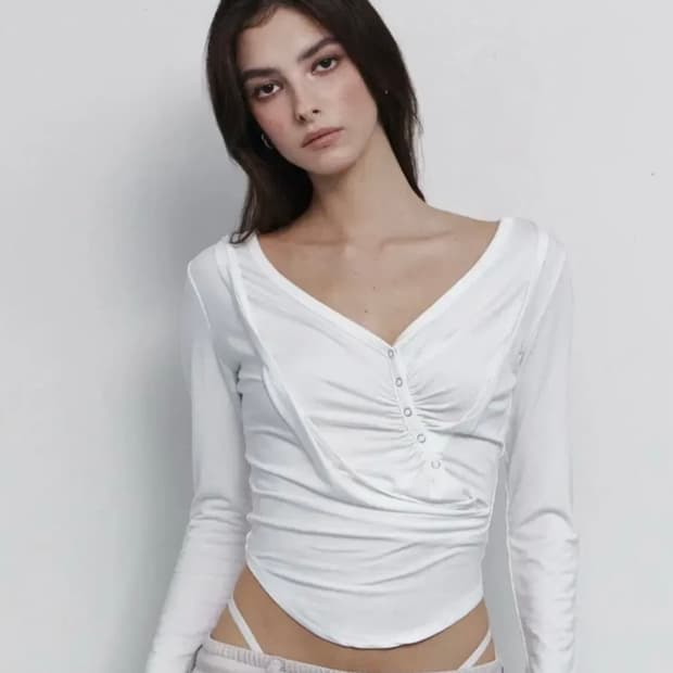 플리즈노팔로우 Deba Long Sleeve Top데바탑(새상품)
