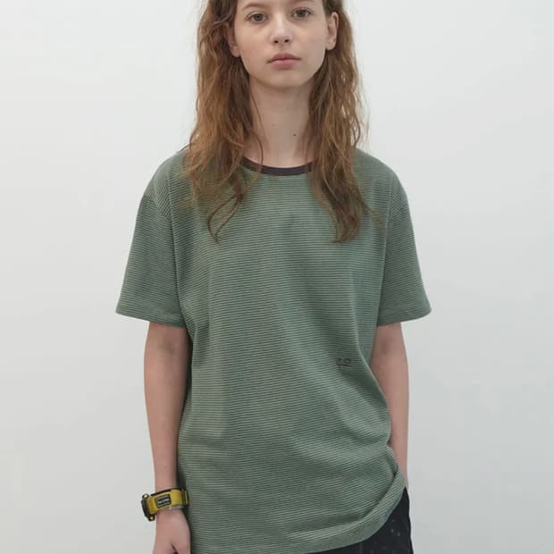 엔조블루스 스트라이프 반팔셔츠