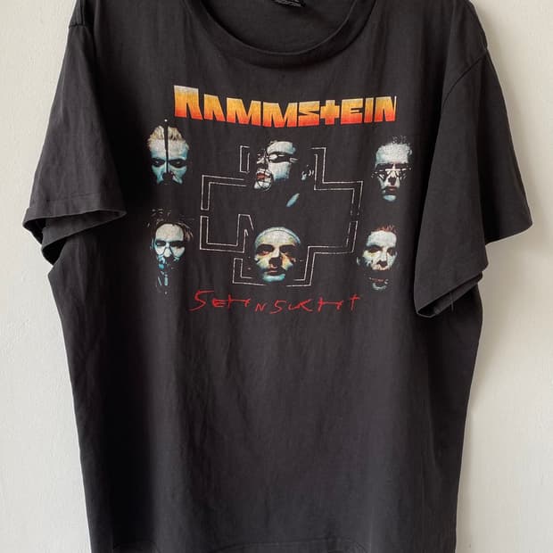 빈티지 rammstein 람슈타인 밴드 티셔츠