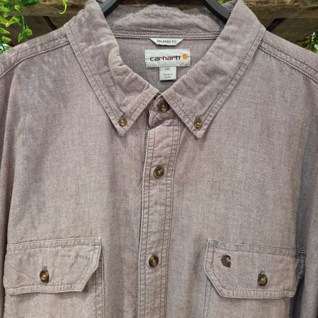 CARHARTT 칼하트 애쉬브라운 긴팔셔츠