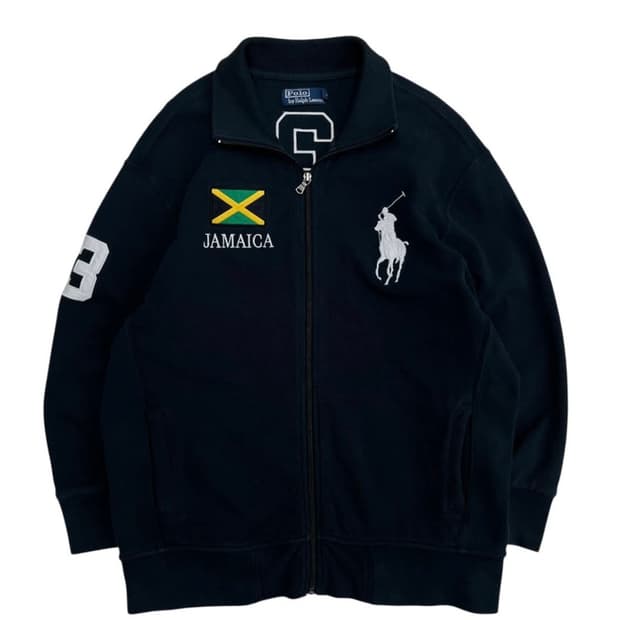 XL 폴로 빅포니 자메이카 집업  후드집업 니트