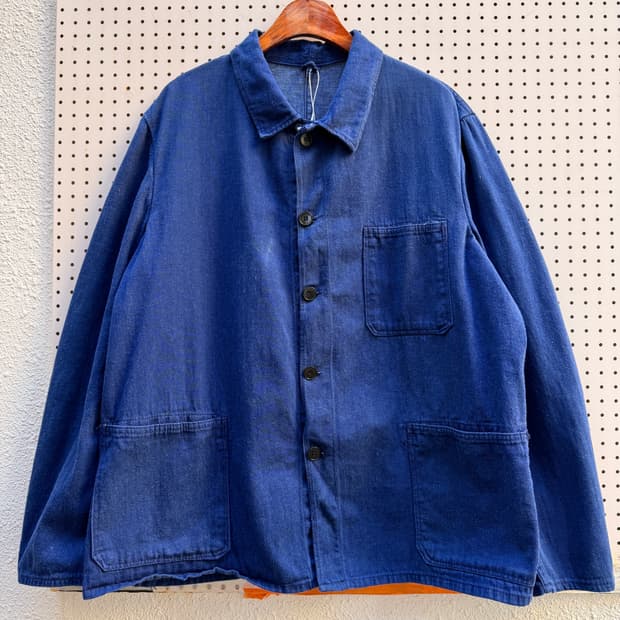 OLD VINTAGE DENIM FRENCH 데님 프렌치워크자켓