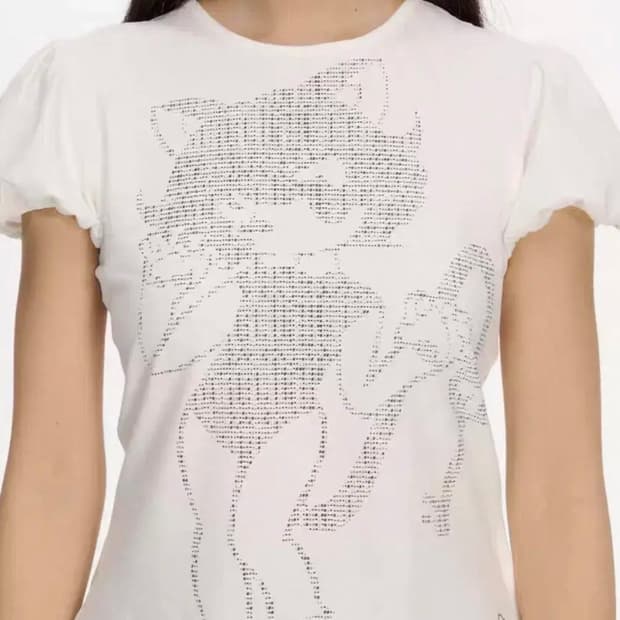 NECYstudio Art Cat Puff T-shirt