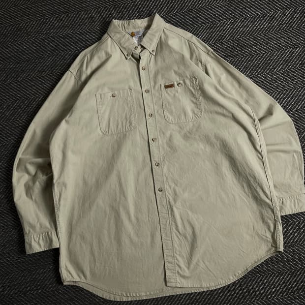 칼하트 USA 오리지날 패치로고 박시핏 워크 셔츠y 3124