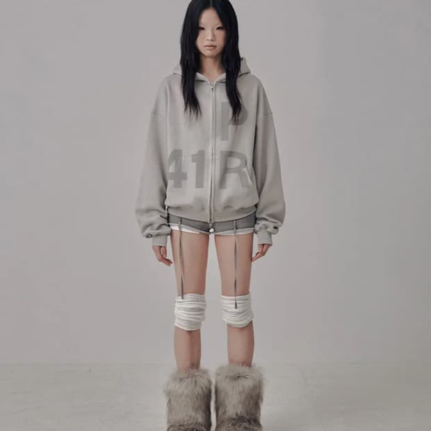 사일프레이 그래픽 집업 후디 라이트그레이 graphic zip up