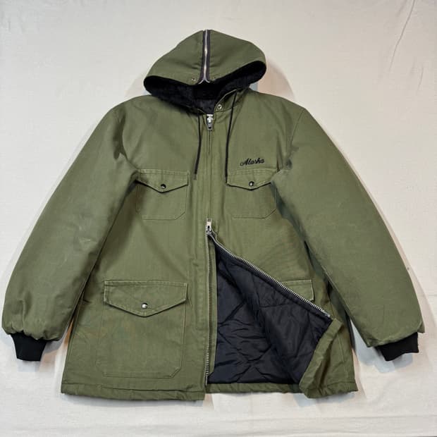 L) ALASKA 빈티지 스플릿 N2B 후드 워크 자켓