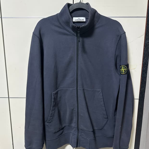 (오케이몰 정품) 스톤아일랜드 와펜 패치 코튼 집업 자켓 L