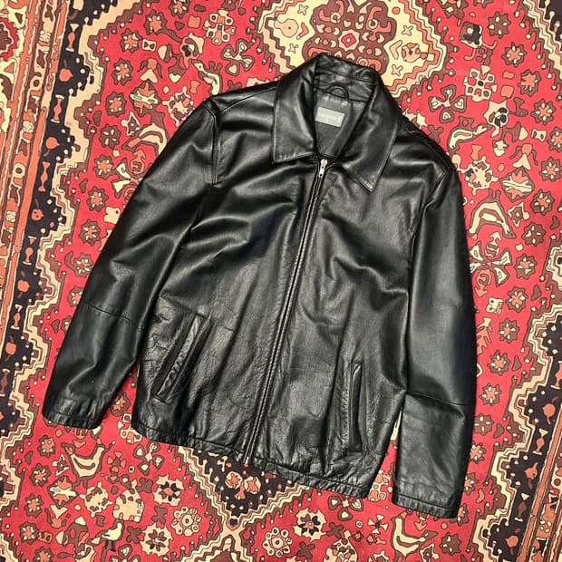 ( M-L ) 가죽자켓 워크웨어 아메카지 바이커자켓 소가죽 빈티지가죽