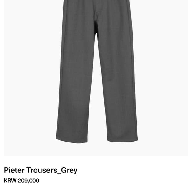 aieul Pieter Trousers grey 50