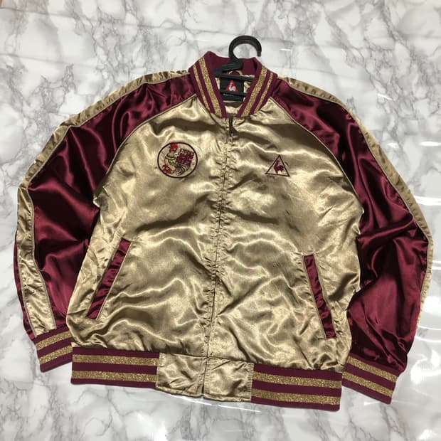 르꼬끄 스카잔 자켓 희귀 스카쟌 버건디