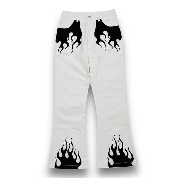 Vogue Rock N Roll Rave Flames pants