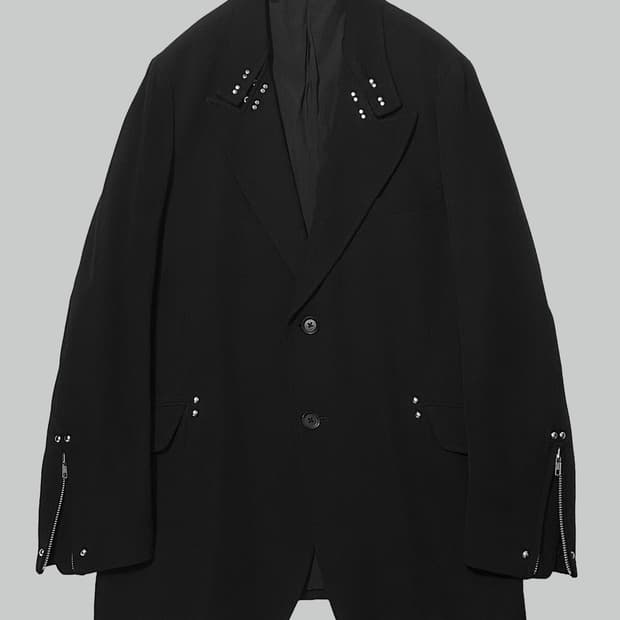 요지 야마모토 지퍼 블레이저