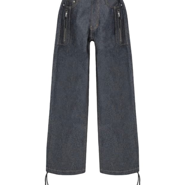 (M) MJD 로우라이즈 듀얼 집 데님 인디고