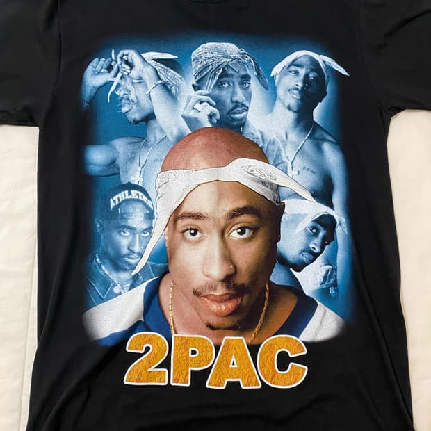 빈티지 투팍 티셔츠