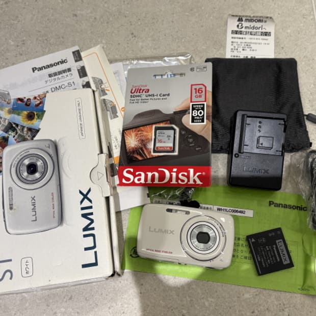 신품급)DMC-S1 파나소닉 빈티지 디카 카메라