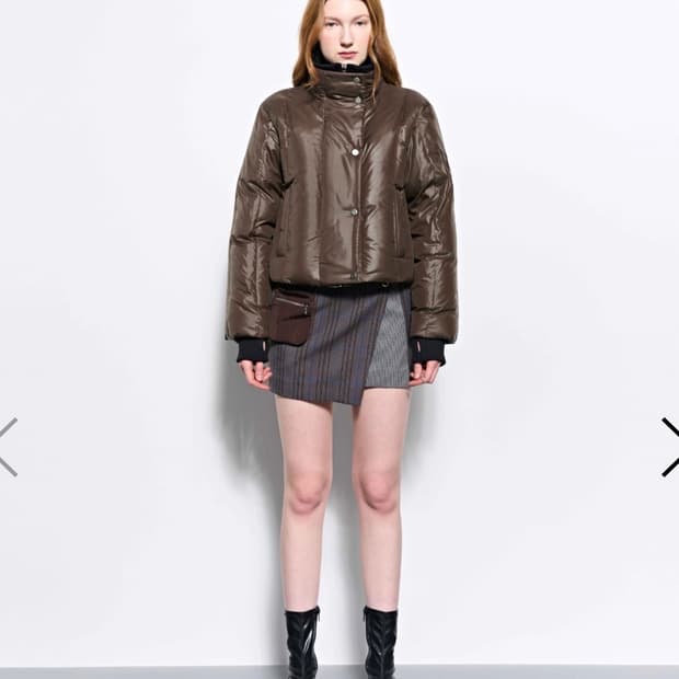 KIMZISU Wrap Skirt Brown