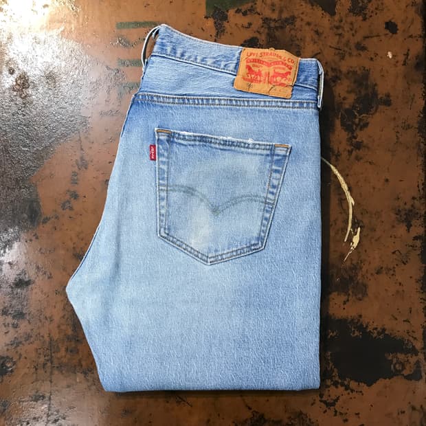 리바이스 501 연청 데님 팬츠 청바지 허리 34 사이즈