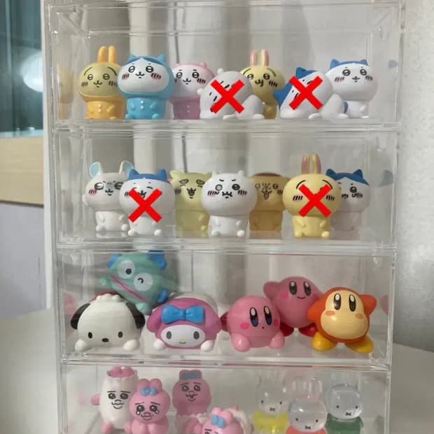 치이카와 하치와레 산리오 별의커비 빤쮸토끼 미피 피규어