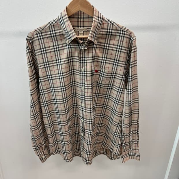 105) 버버리 런던 체크셔츠