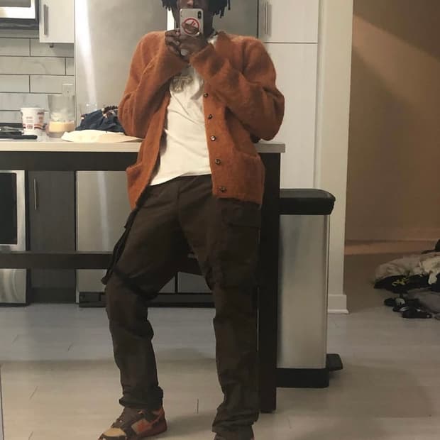 슈프림 모헤어 가디건