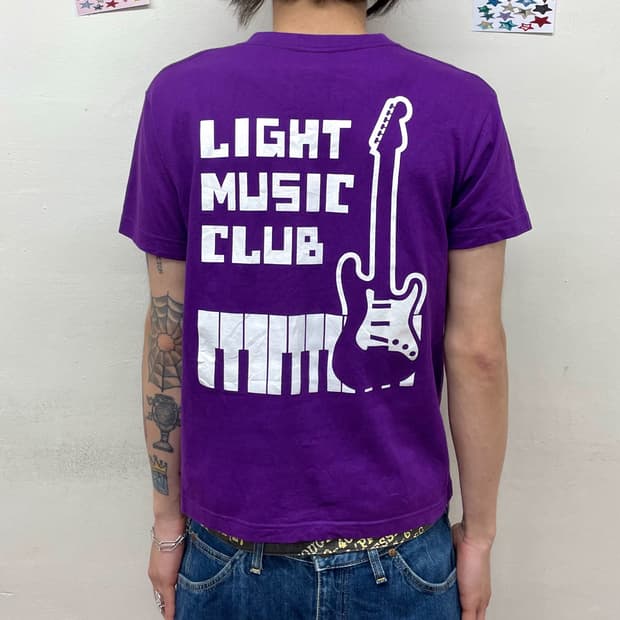 Guitar piano purple t-shirt