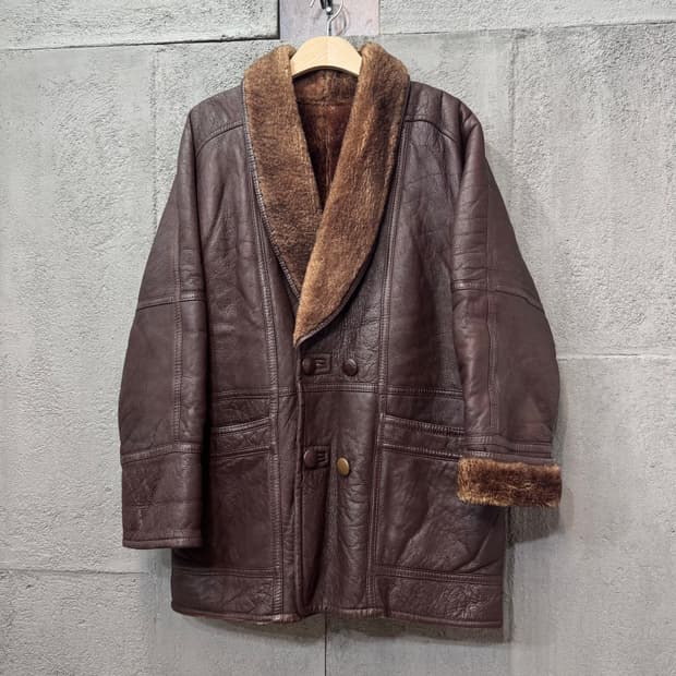 90s MikeLeather 양가죽 무스탕 (XL) 