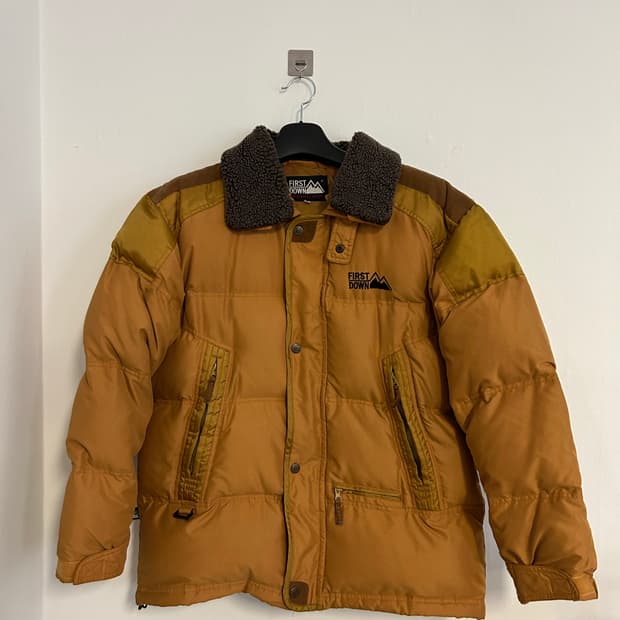 90s 퍼스트다운 버튼카라 클래식 다운 자켓