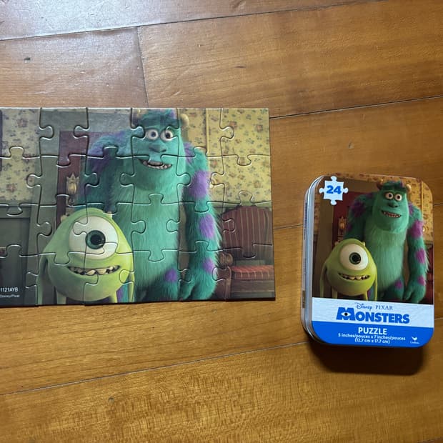 디즈니 픽사 몬스터 주식회사 퍼즐 인테리어 소품 