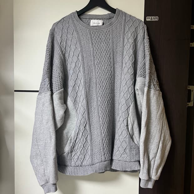 칼오라인 CAL O LINE 케이블 스웻셔츠