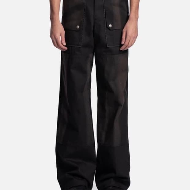 구매) jiyongkim 23ss 더블니 팬츠 L,XL