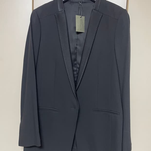 AllSaints 블랙 여성 블레이저 UK6 (55 사이즈)