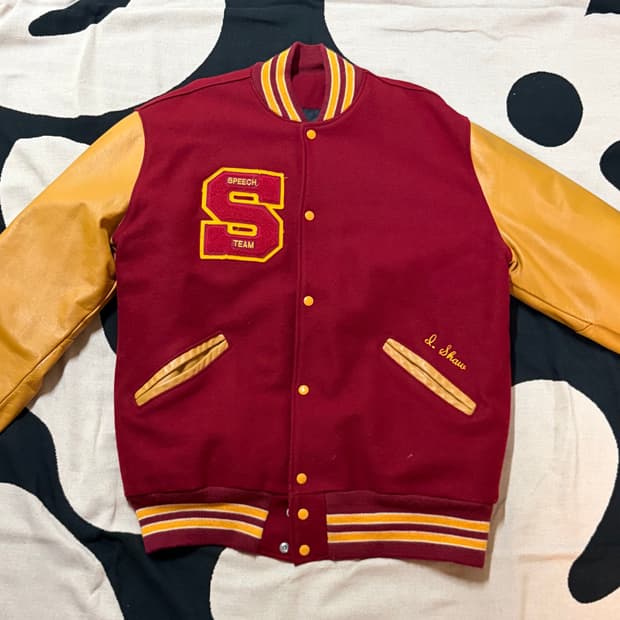 빈티지 DeLONG 바시티 자켓(105-110)