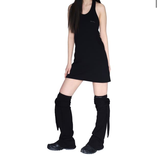 Layered heart halter dress 레이어드 홀터 원피스 