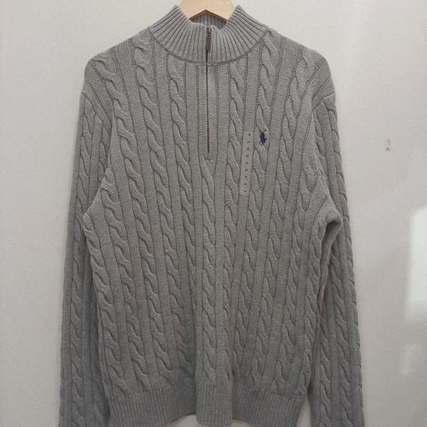 (새상품) 폴로랄프로렌 케이블니트 하프집업