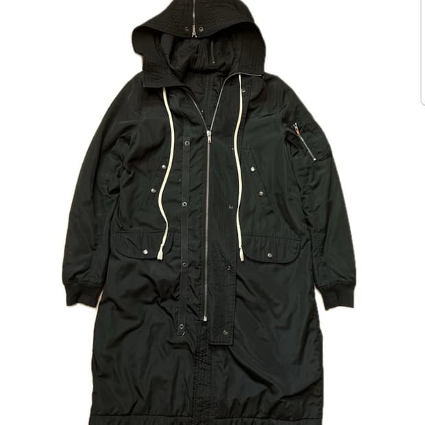 릭오웬스 후드 롱자켓