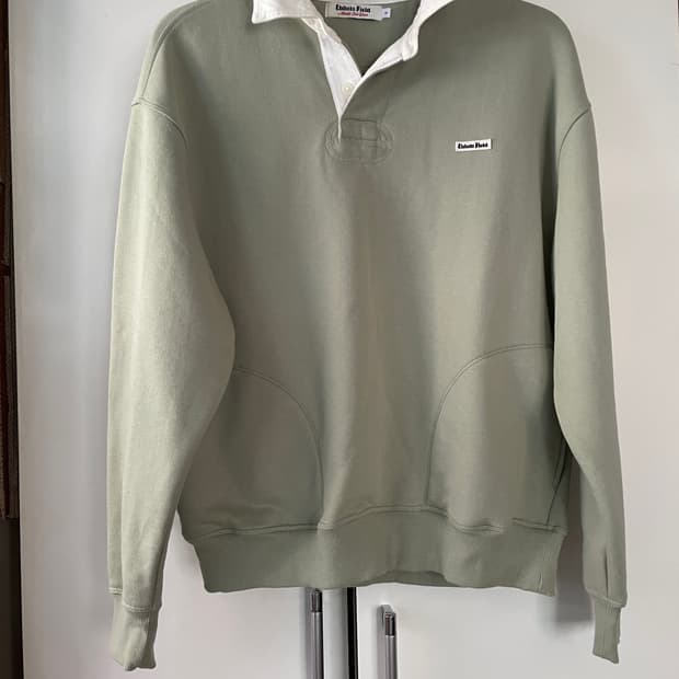 이벳필드 카라 맨투맨 민트 남녀공용