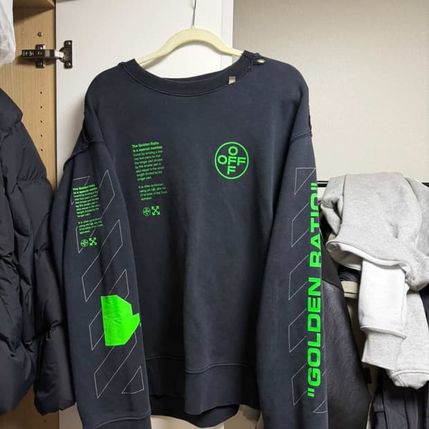 오프화이트 20SS Arch Shapes 맨투맨