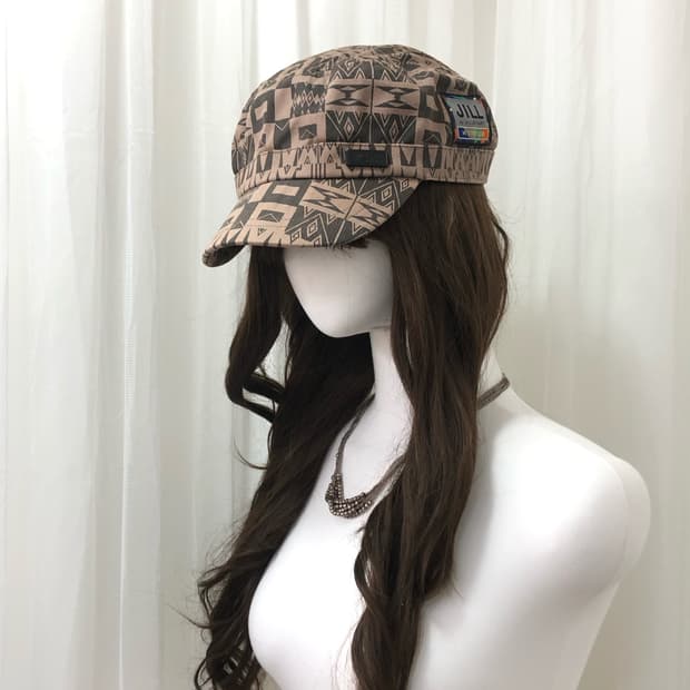 JILLSTUART patterned logo patch ball cap