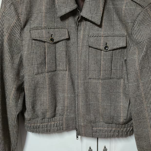 [48] 엘무드 로마노 울 플란넬 자켓 글렌체크